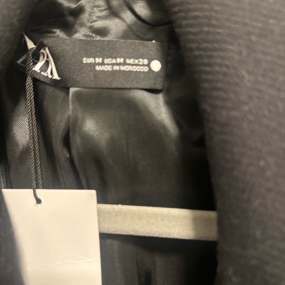 Zara Black Studded Coat - Picture 4 of 7